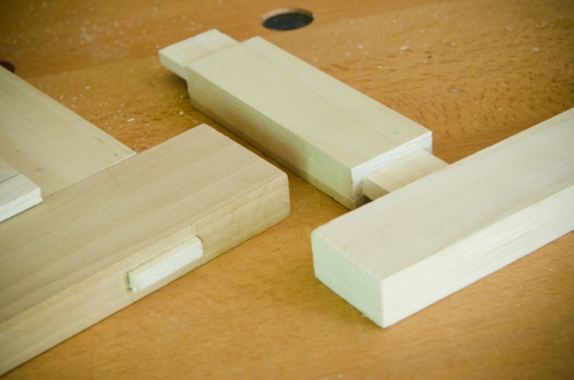 Mortise And Tenon Joints On A Woodworking Workbench