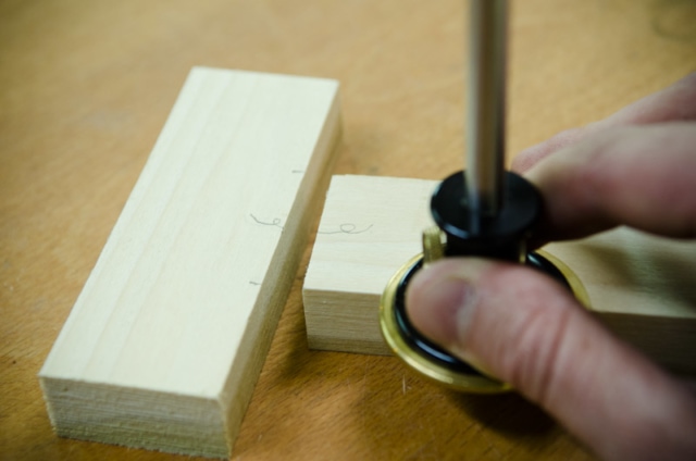 Using A Wheel Marking Gauge To Mark A Mortise And Tenon Joint With Woodworking Hand Tools