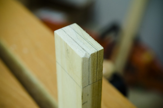 A Notch On A Tenon For Sawing