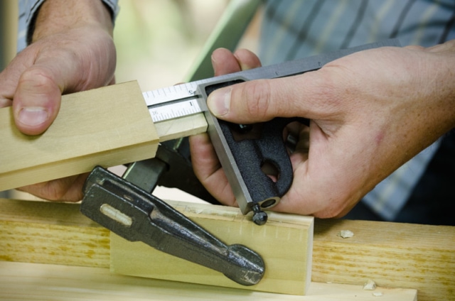 Measuring A Tenon For Depth Of A Mortise And Tenon Joint