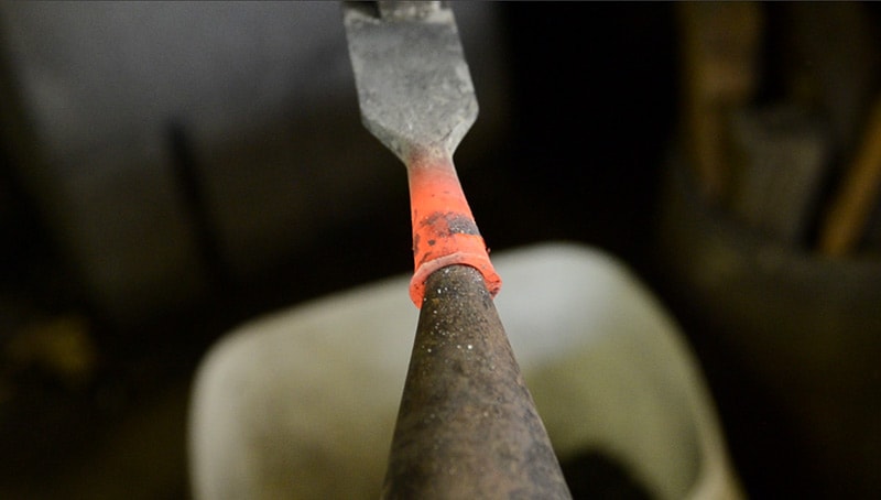 Woodandshop-Blacksmith-Chisel-Repair-Bruce-Dembling-Socket