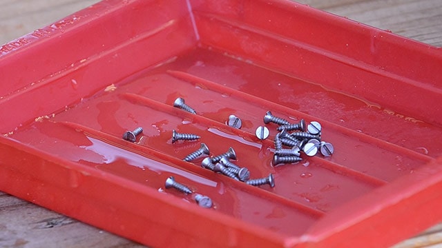Historical Slotted Wood Screws That Were Just Stripped Of Zinc Coating 