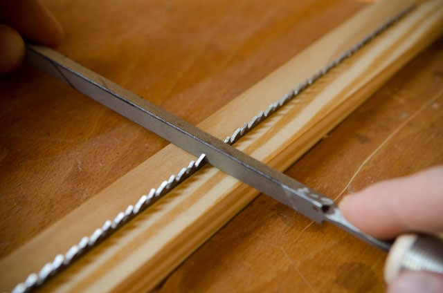 Hand Saw Sharpening With A Triangular File For Saw Sharpening