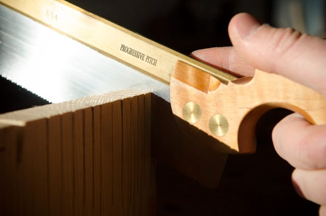 Using A Back Saw Or Dovetail Saw To Rip Cut A Board