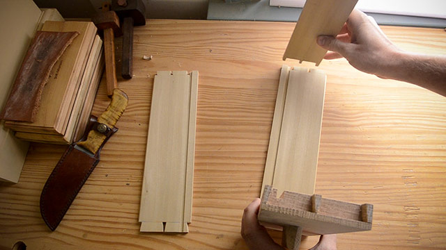 Assembling A Half Blind Dovetail Joint On A Drawer To Make A Table