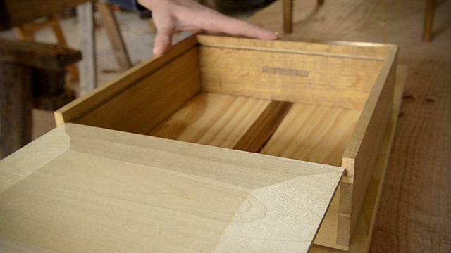 Drawer Bottom Of A Dovetail Drawer To Make A Diy End Table