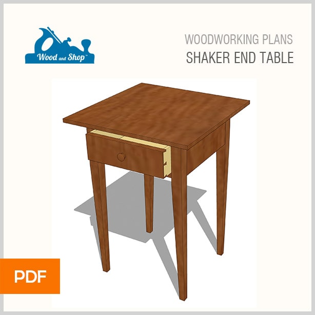 Woodworking Diy End Table Plans For A Shaker End Table