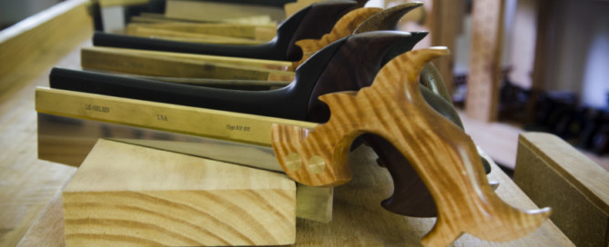 Row Of Dovetail Saws And Back Saws