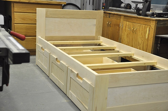 Building A Bed In A Woodworking Workshop