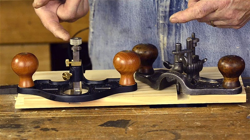 Stanley 71 Router Plane With Lie-Nielsen Router Plane Bill Anderson At Roy Underhill'S Woodwright'S School