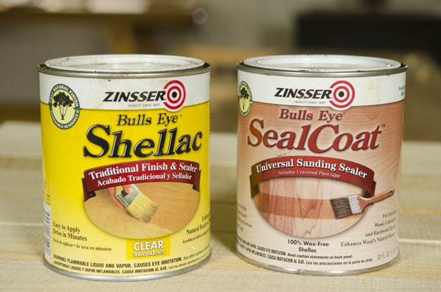 Two Cans Of Zinsser Bulls Eye Shellac Traditional And Seal Coat