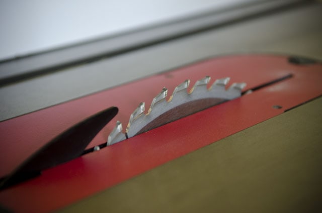 Close Up Photo Of Table Saw Teeth On A Sawstop