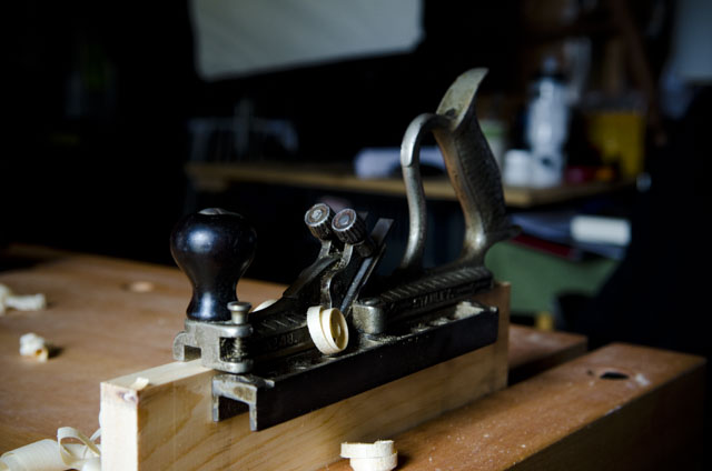 Stanley No. 48 Tongue &Amp; Groove Plane On A Board