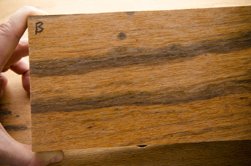 Exotic Hardwood Lumber Sample Boards For Identification Face Grain Closeup