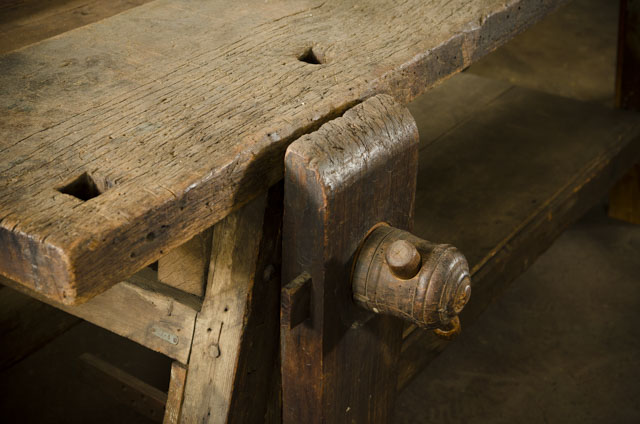 Antique Portable Moravian Workbench At Old Salem