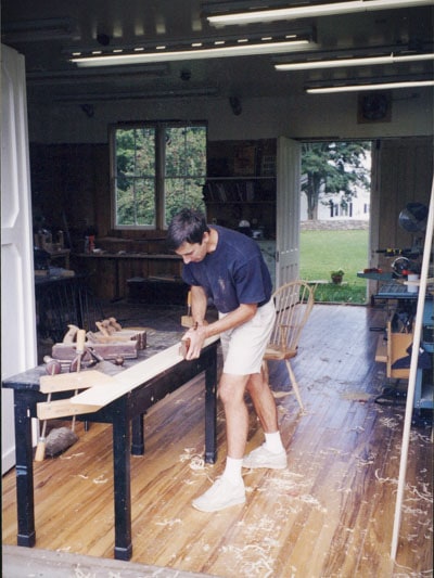 William Brown Using A Molding Plane For Furniture Making