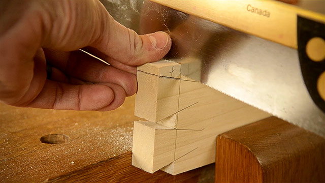 Cutting Dovetails By Hand With A Dovetail Saw And Other Woodworking Hand Tools