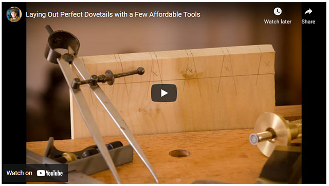Video Lay Out Perfect Dovetails With Hand Tools