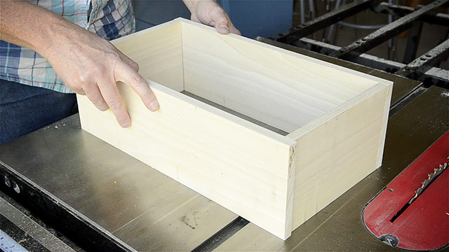 Joshua Farnsworth Sets Up 4 Newly Squared Up Boards On The Table Saw For A Dovetail Box