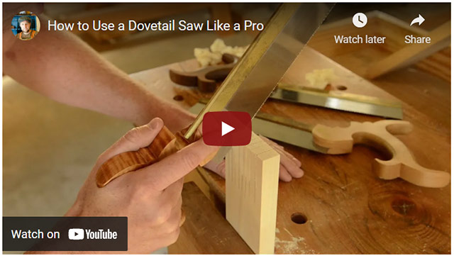 Video How To Use A Dovetail Saw Like A Pro Video