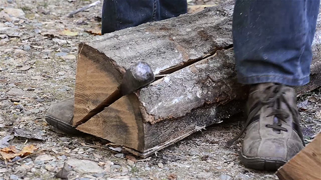Split A Log,Splitting Wood,Wood Splitting Wedge,Log Splitter Wedge,Chopping Logs,Wedge Splitter,Manual Log Splitting