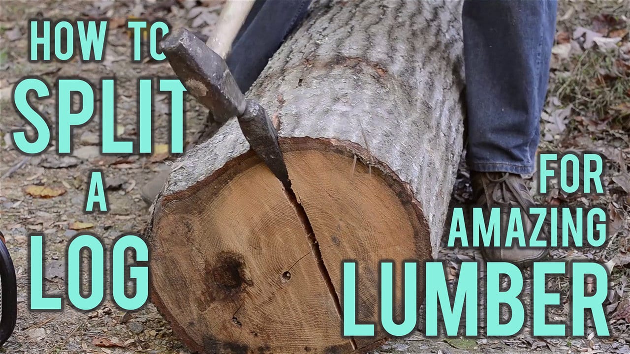 How To Split A Log For Amazing Lumber
