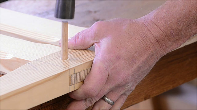 Will Myers Drawboring While Making A Mortise And Tenon Joint