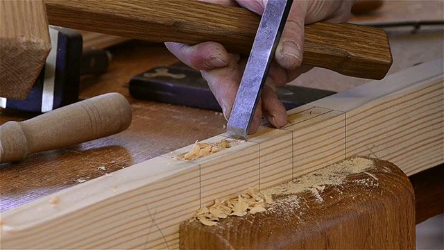 Will Myers Chopping A Mortise While Making A Mortise And Tenon Joint