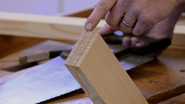 Layout Lines For A Tenon Joint