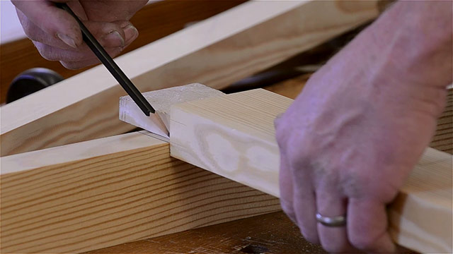 Lay The Tenon On The Mortise Board And Mark With A Pencil