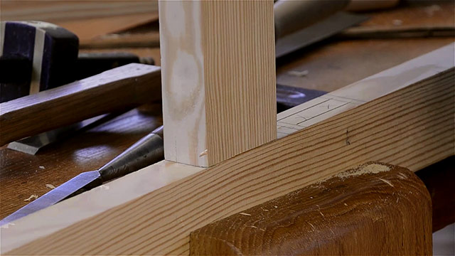 Test Fitting A Mortise &Amp; Tenon Joint