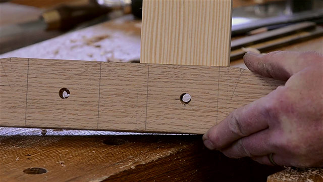 Drawbore Offset On A Mortise And Tenon Joint