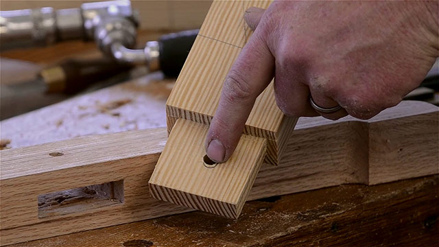 Drawbore Offset On A Mortise And Tenon Joint