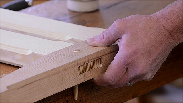 Drawbored Mortise And Tenon Joint