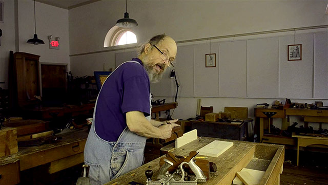 Bill Anderson Using A Wood Plane To Make A Tongue And Groove Joint