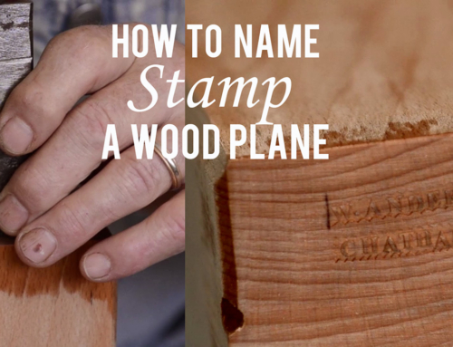 How to Name Stamp a Wood Plane