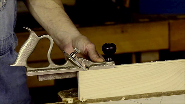 Cutting A Tongue And Groove Joint With A Metal Hand Plane